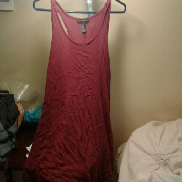 Burgundy Short Dress - Picture 3 of 4